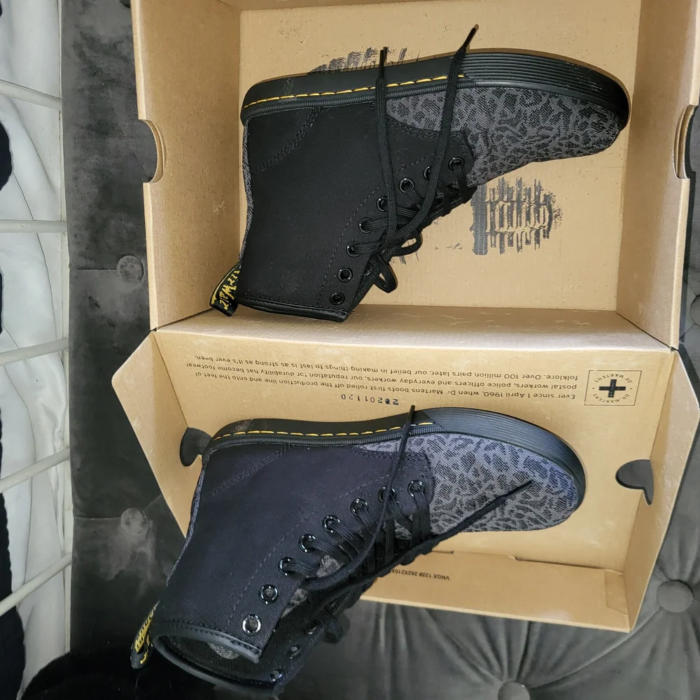 Dr. Martens Black Combat Boots - Picture 3 of 3